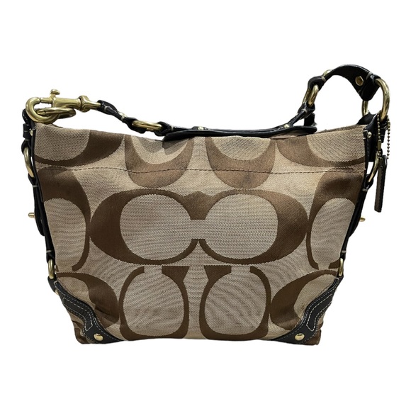 Coach Handbags - Coach 10619 Signature Carly Hobo Bag- Black/Gold